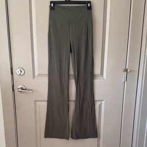 Lululemon Olive Green Groove Nulu High-Rise Flare Leggings